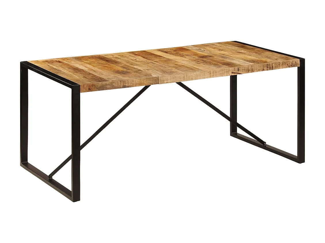 Table à manger Bois de manguier brut 180 cm