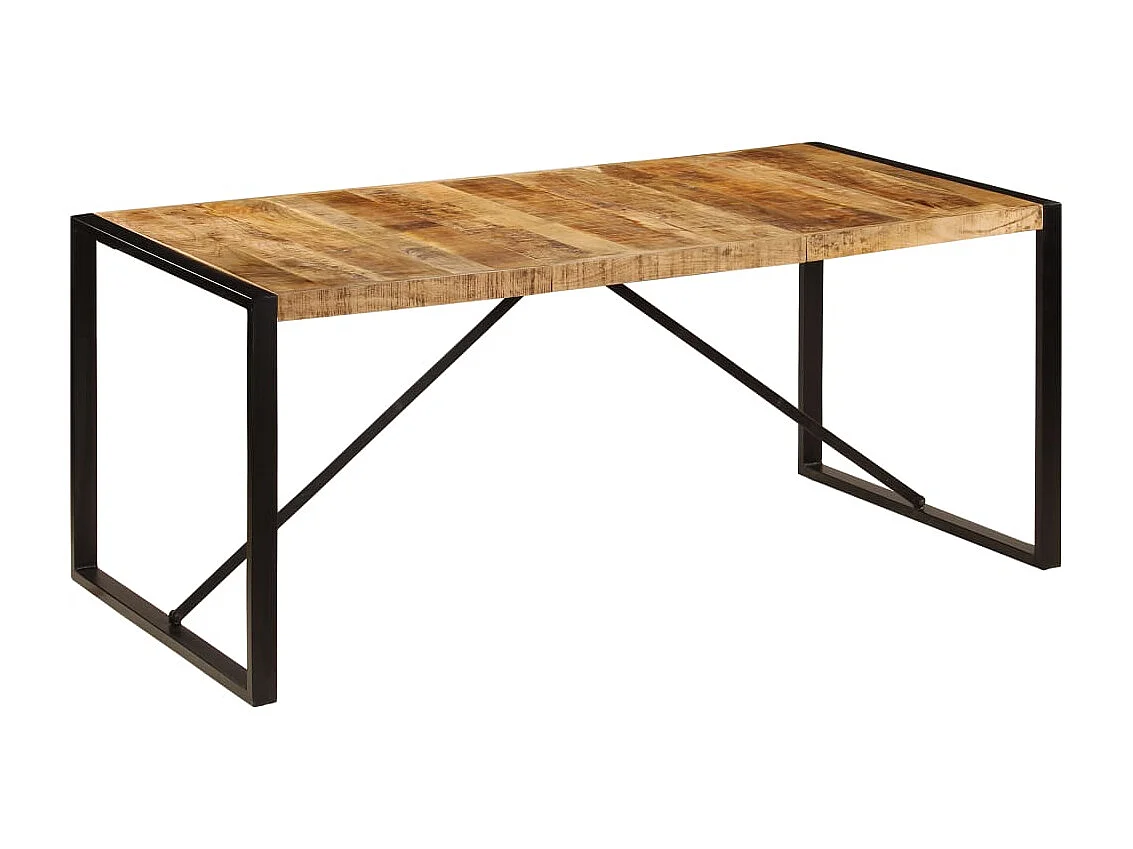Table à manger Bois de manguier brut 180 cm