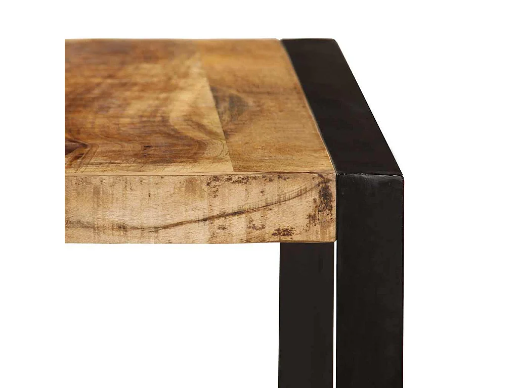 Eettafel 180 cm massief ruw mangohout