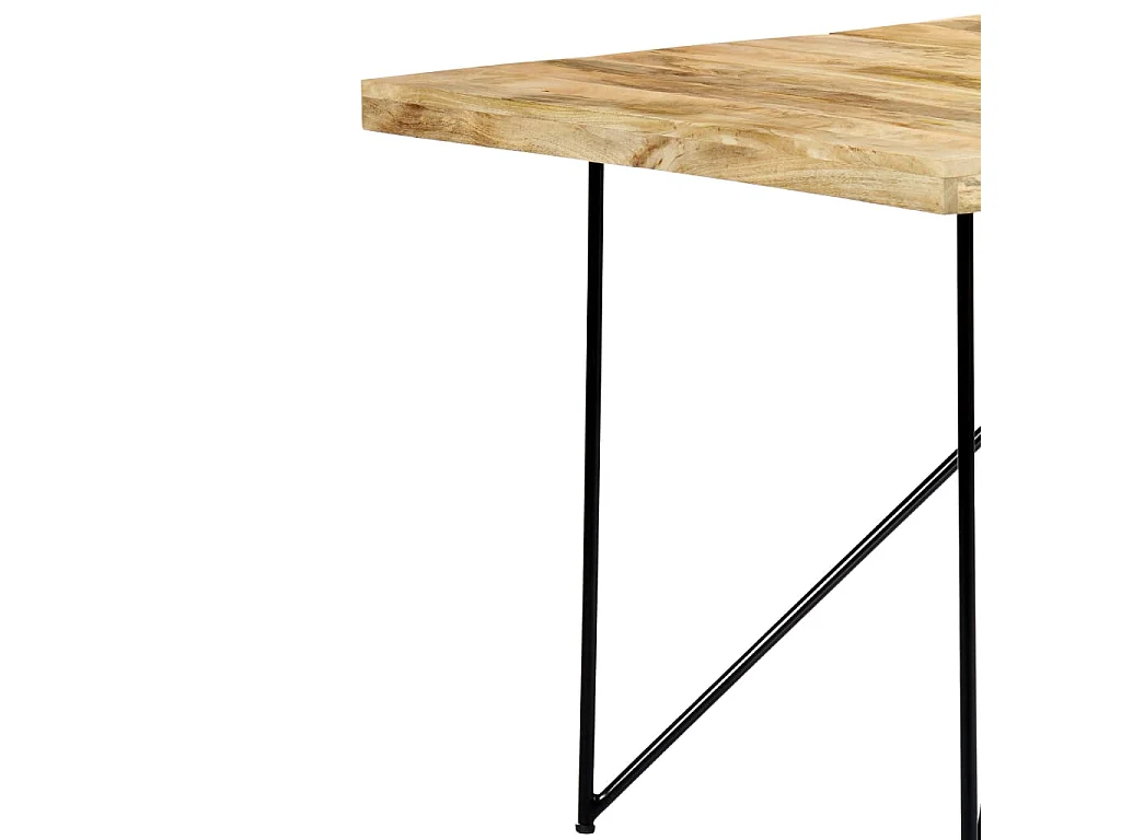 Eettafel 180x90x76 cm massief mangohout