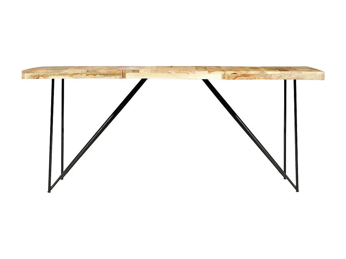 Tavolo da Pranzo 180x90x76 cm in Legno Massello di Mango