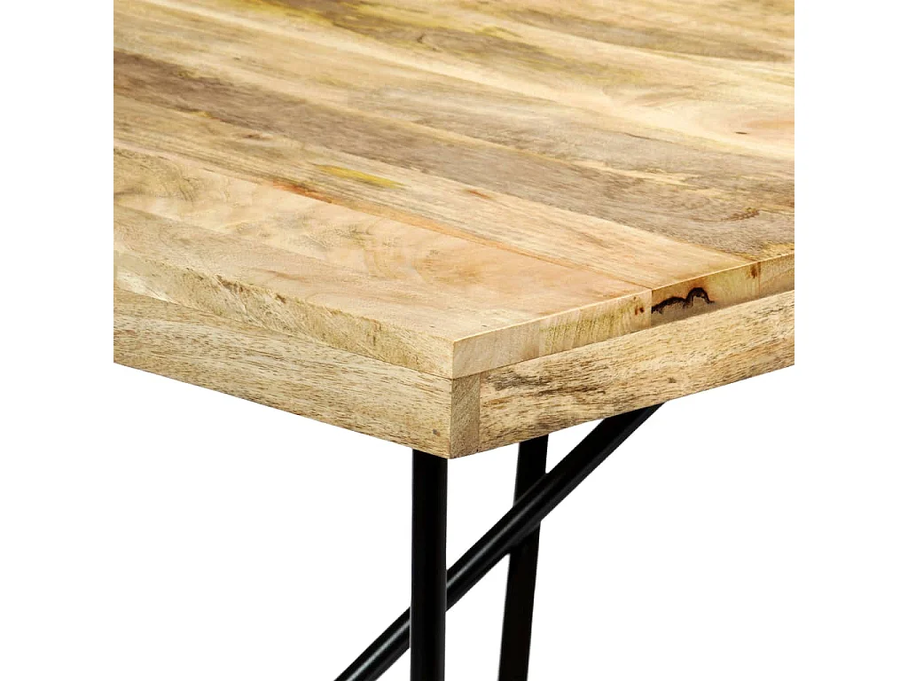 Tavolo da Pranzo 180x90x76 cm in Legno Massello di Mango