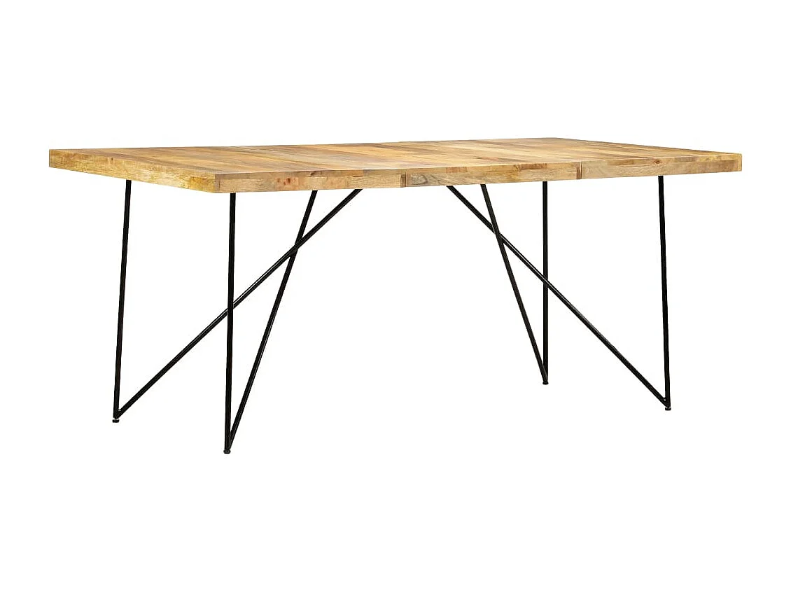 Tavolo da Pranzo 180x90x76 cm in Legno Massello di Mango