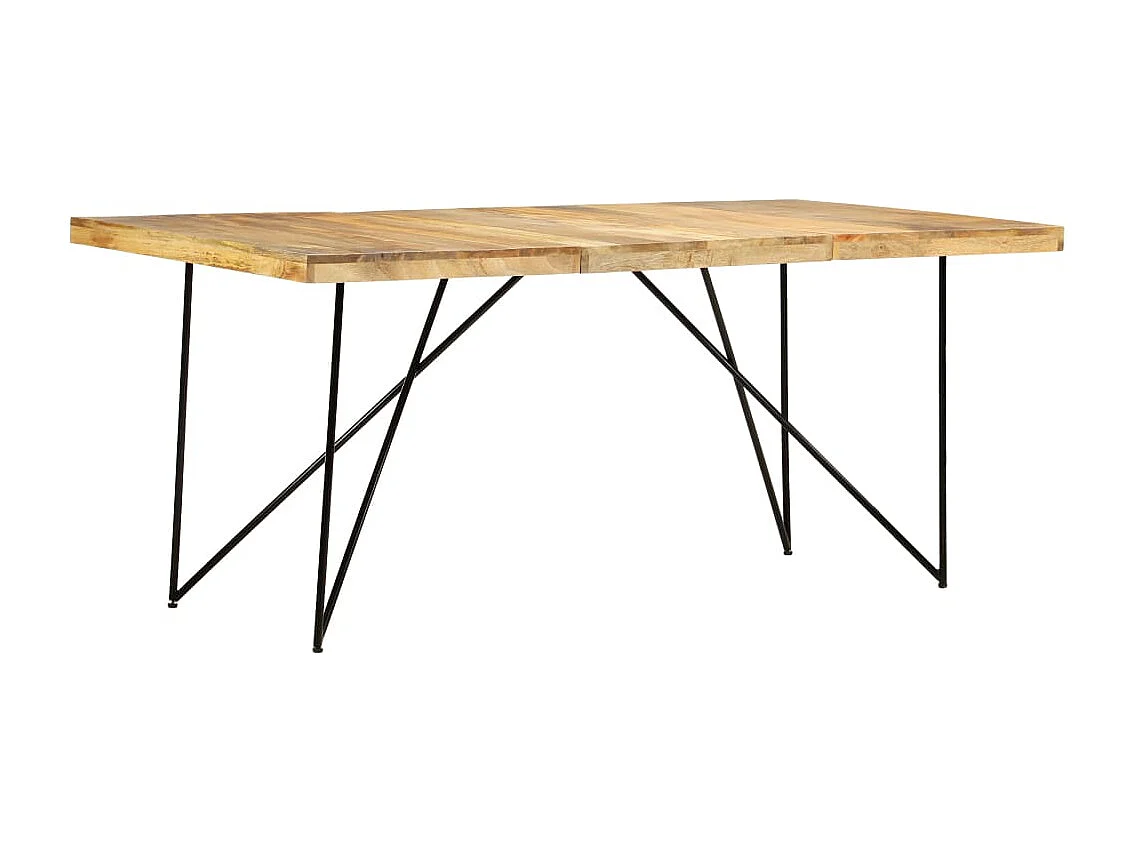 Tavolo da Pranzo 180x90x76 cm in Legno Massello di Mango