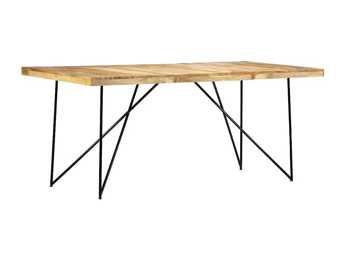 Tavolo da Pranzo 180x90x76 cm in Legno Massello di Mango