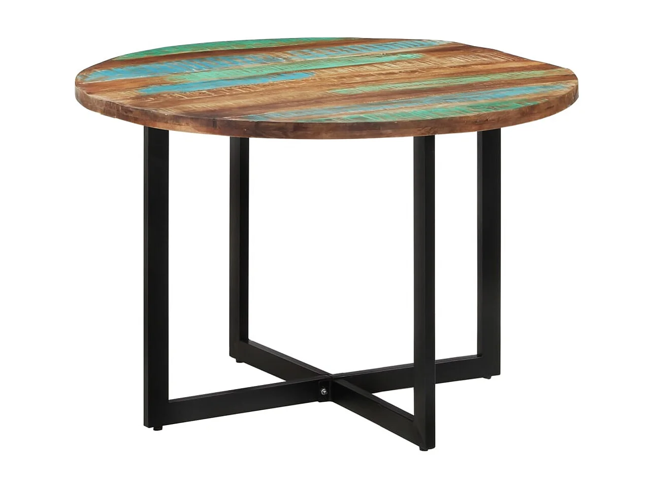 Table à manger 110x75 cm Bois massif de récupération