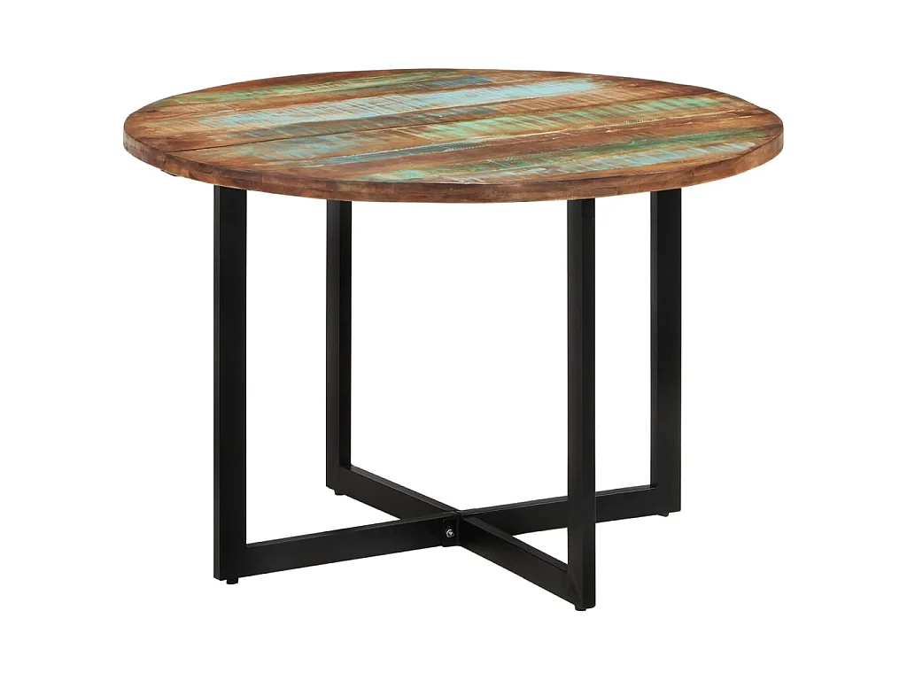 Tavolo da Pranzo 110x75 cm in Legno Massello di Recupero