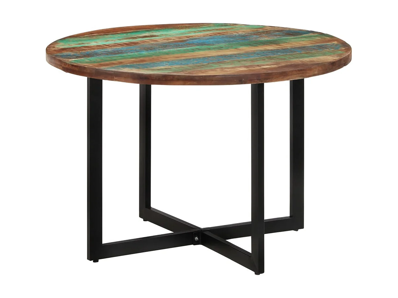 Tavolo da Pranzo 110x75 cm in Legno Massello di Recupero