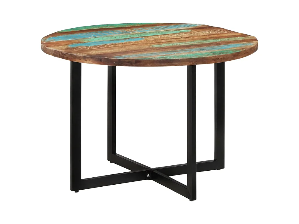 Tavolo da Pranzo 110x75 cm in Legno Massello di Recupero