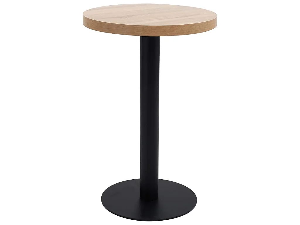 Bistrotafel 50 cm MDF lichtbruin