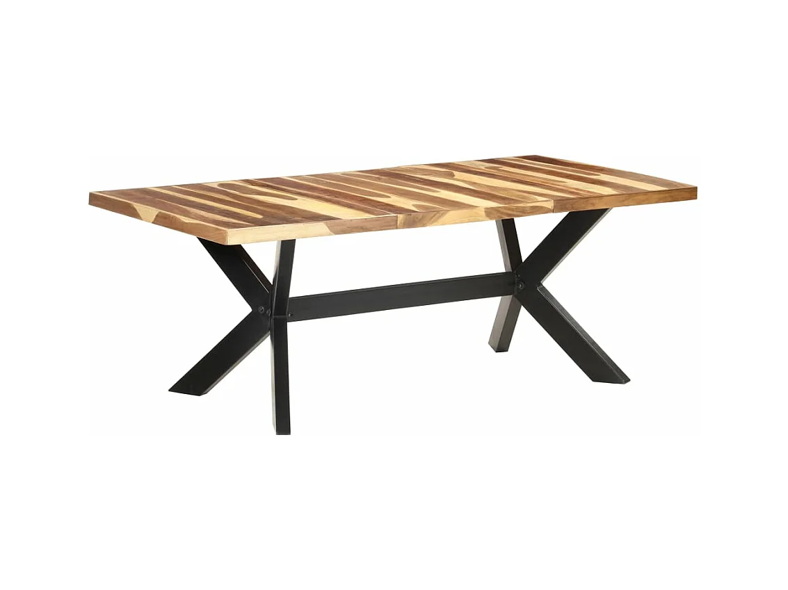 Table de salle à manger 200x100x75 cm Bois avec finition miel