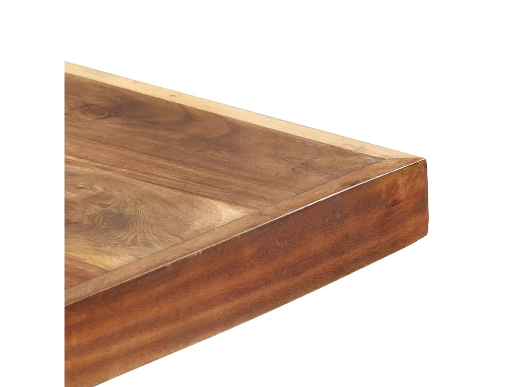 Tavolo da Pranzo 200x100x75cm Legno Massello con Finitura Ambra