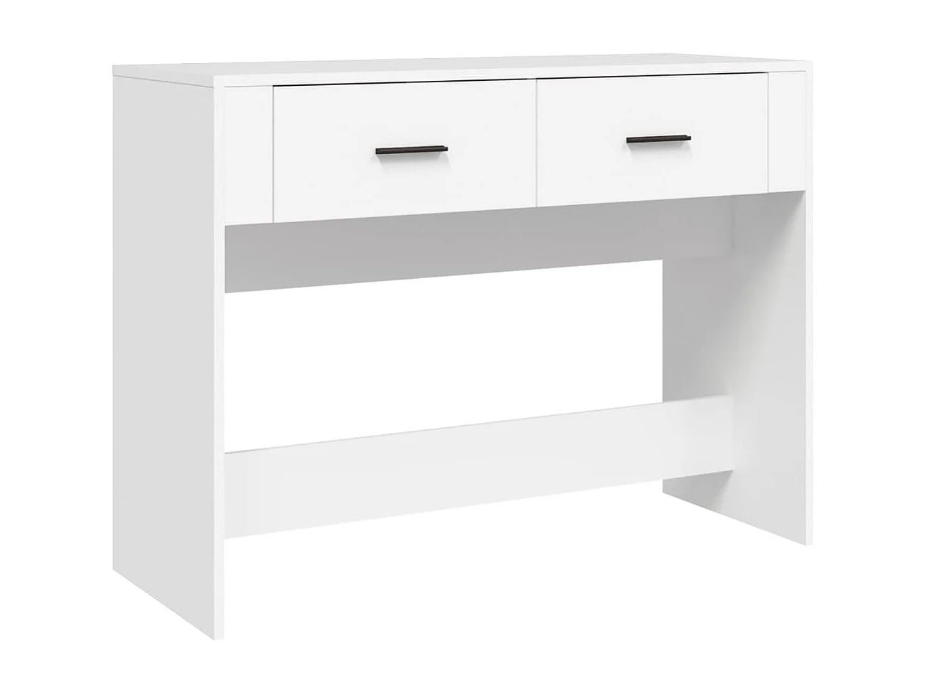 Table console Blanc 100x39x75 cm Bois d'ingénierie