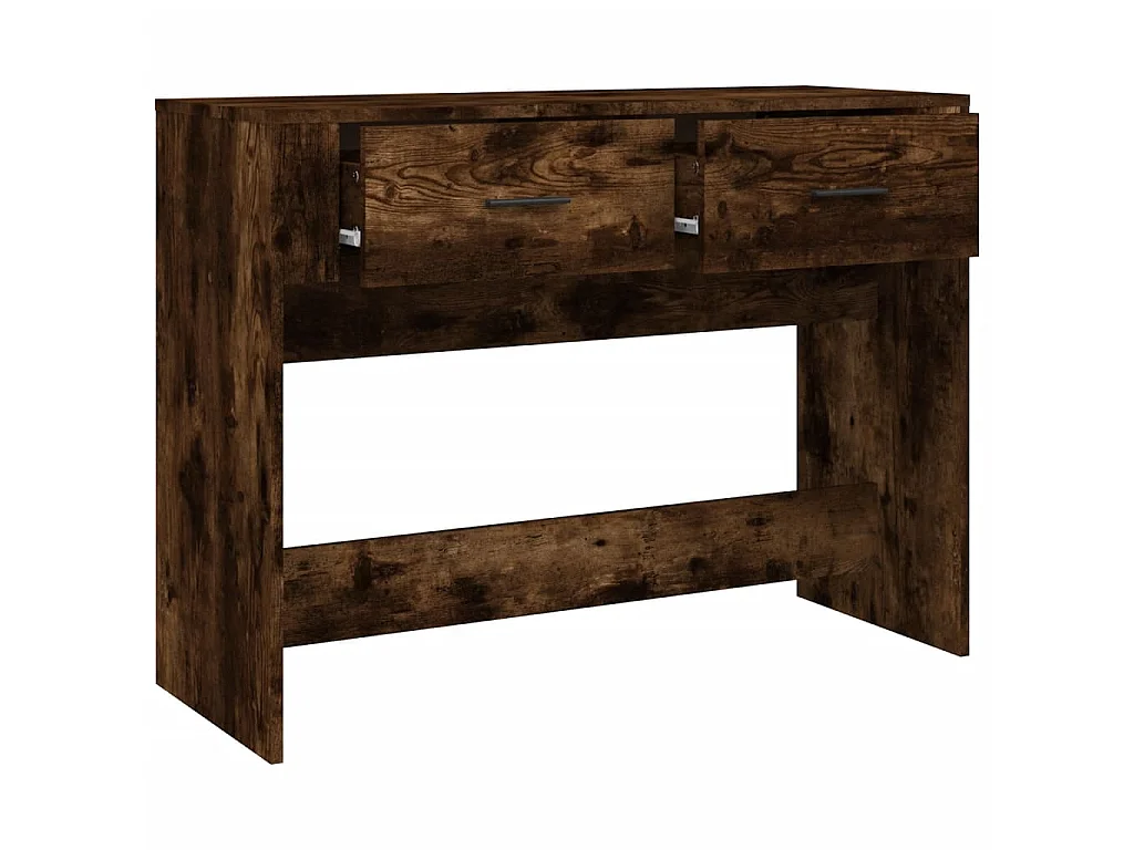 Mesa consola 100x39x75 cm derivados de madeira carvalho fumado