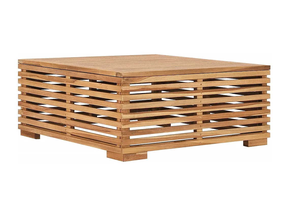 Set de mesa reposapiés de jardín cojín gris oscuro madera teca