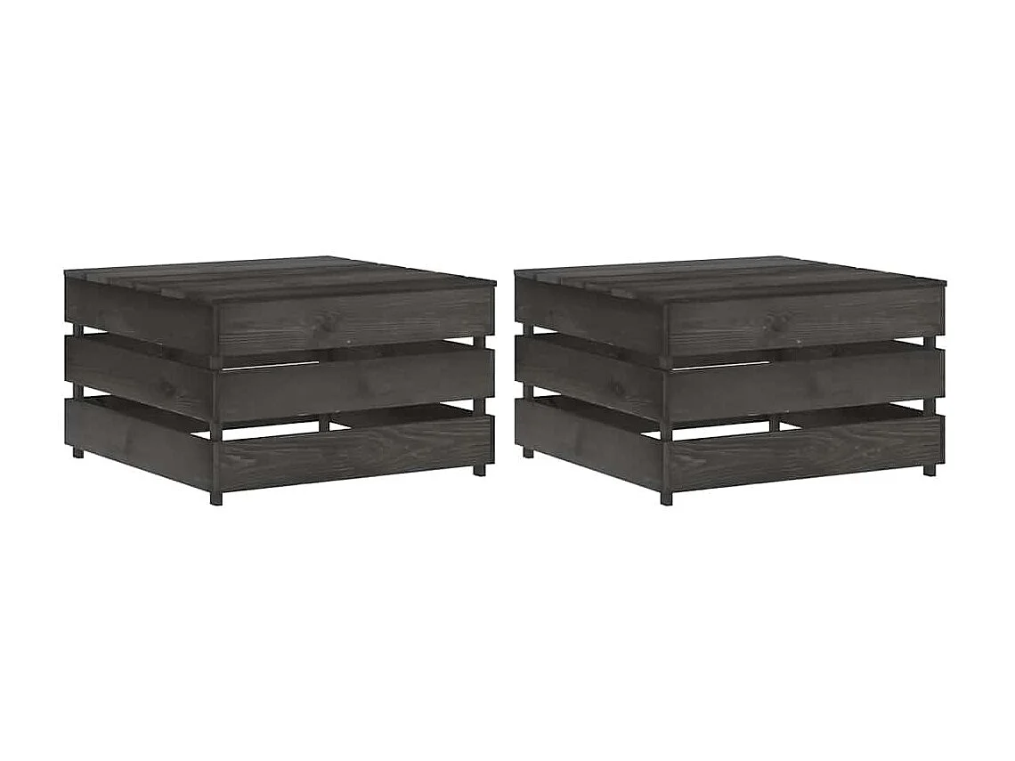Mesas de paletes para jardim 2 pcs pinho impregnado