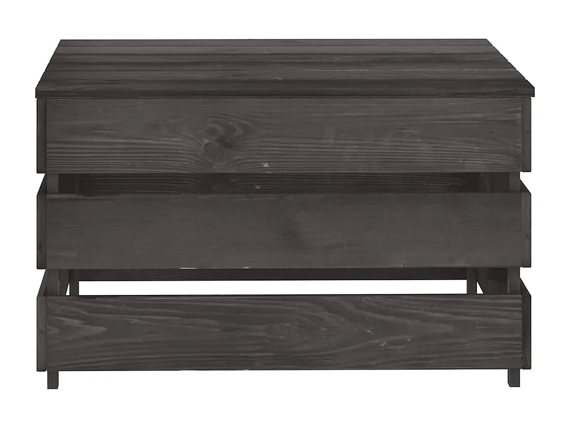 Mesas de paletes para jardim 2 pcs pinho impregnado