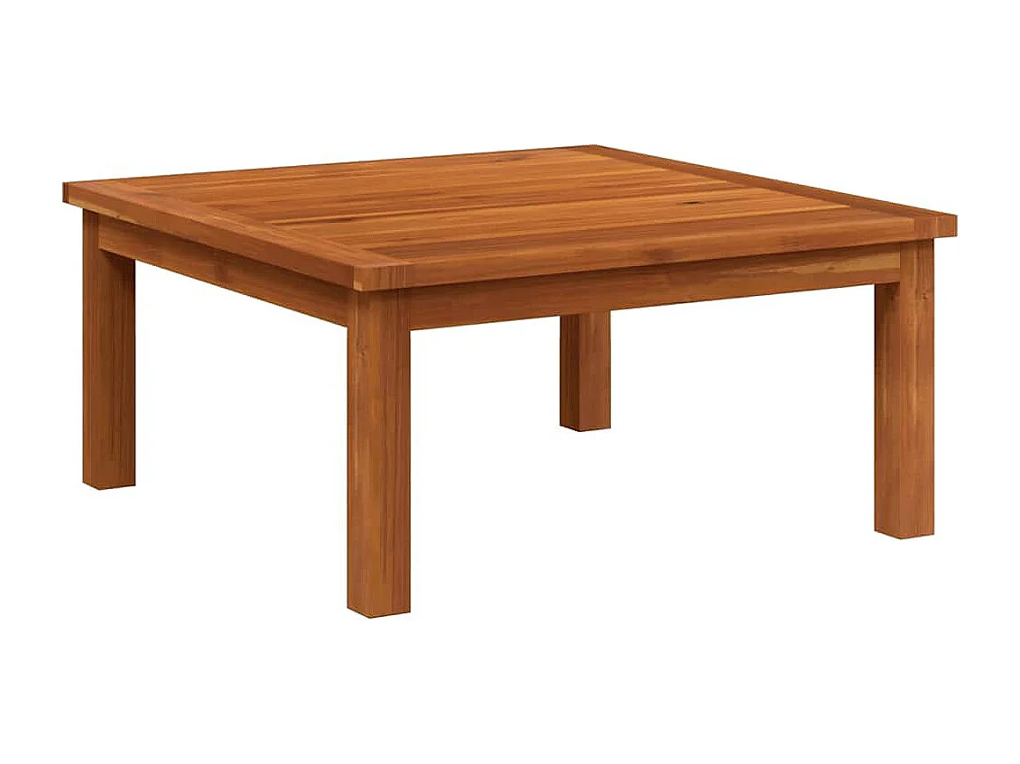 Tavolino da Salotto per Giardino 63x63x30 cm Massello di Acacia