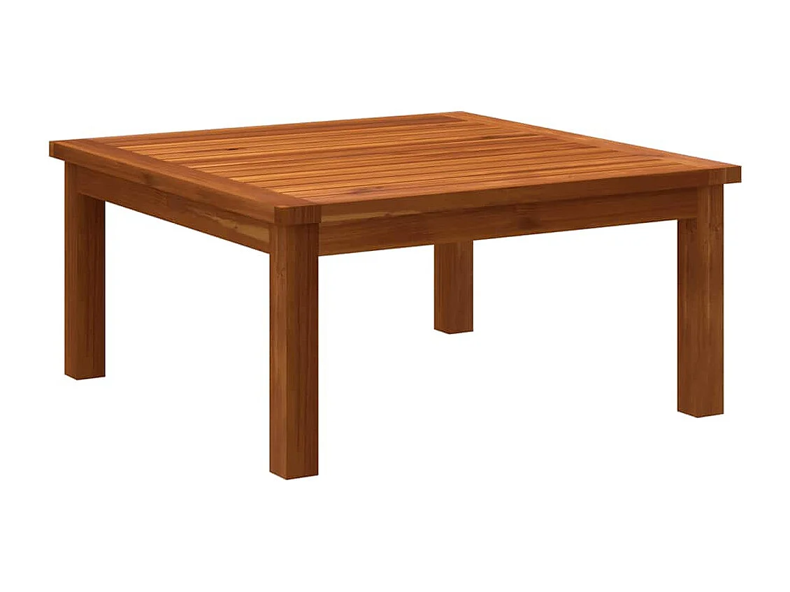 Table de salon de jardin 63x63x30 cm Bois solide d'acacia