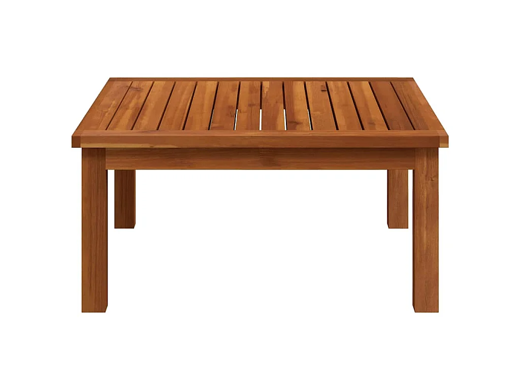 Table de salon de jardin 63x63x30 cm Bois solide d'acacia