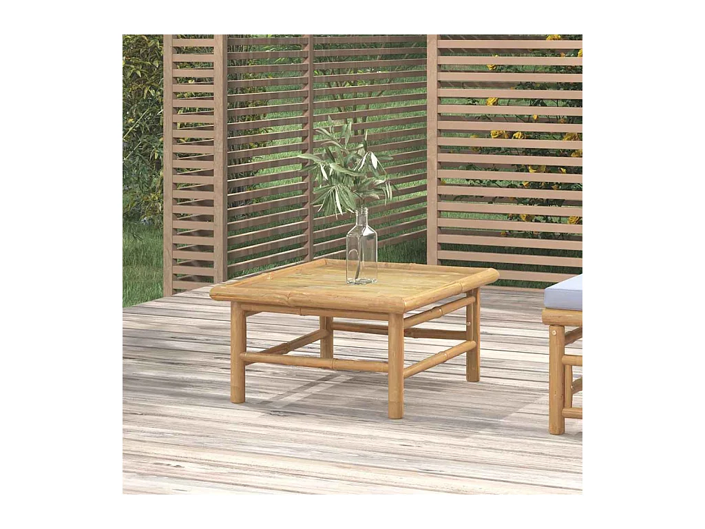 Table de jardin 65x55x30 cm bambou