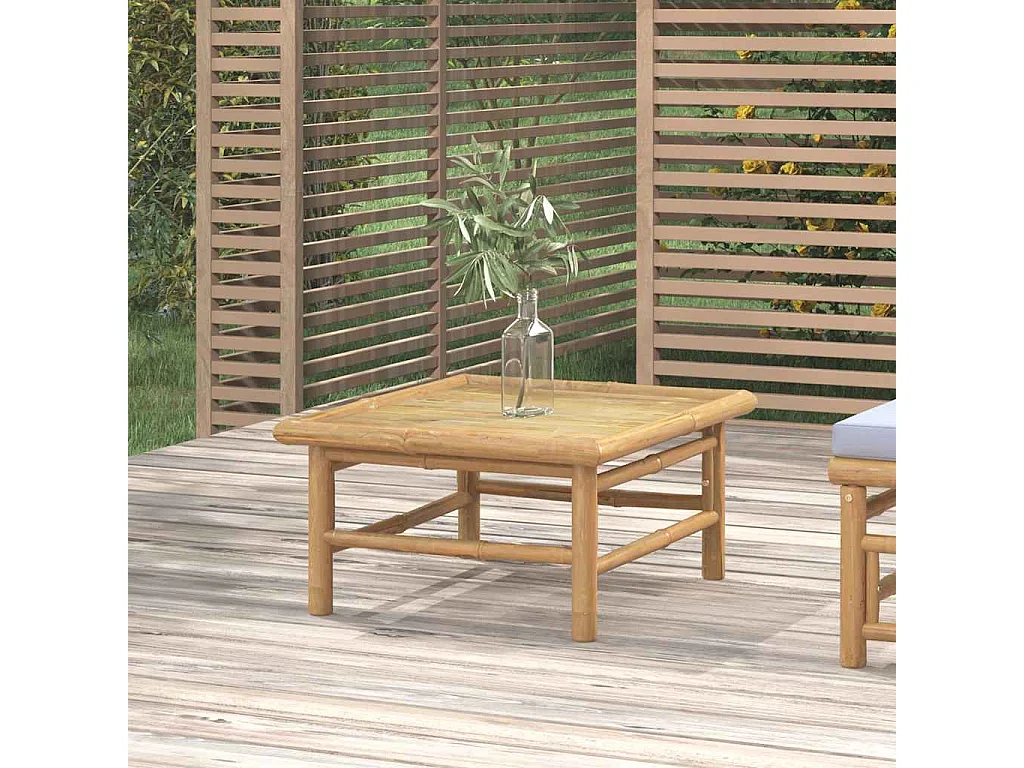 Table de jardin 65x55x30 cm bambou