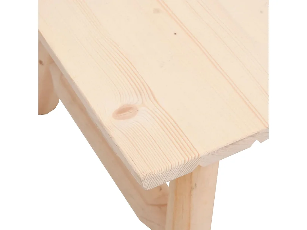 Mesa de centro de madera maciza de abeto 90x50x41 cm