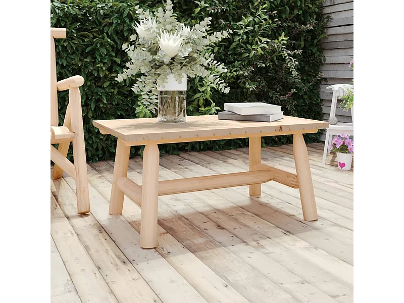 Table basse 90x50x41 cm bois massif d'épicéa