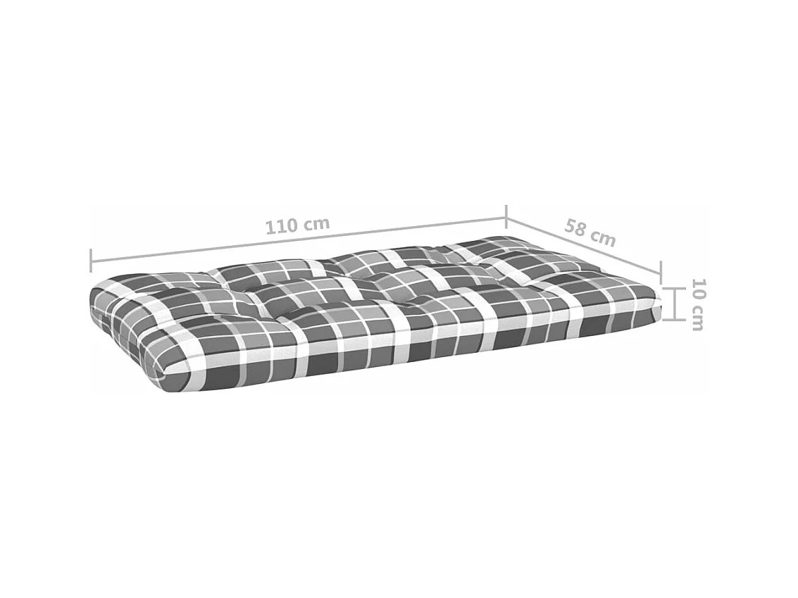 Canapé central palette de jardin marron miel bois pin imprégné