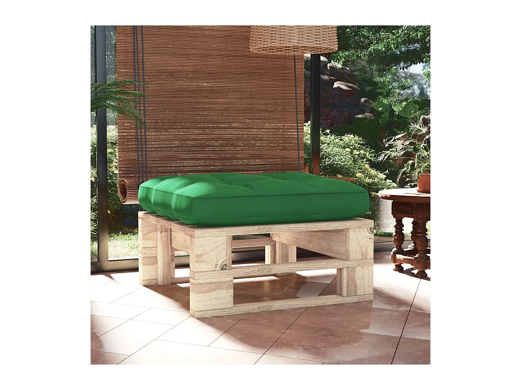 Pouf palette de jardin bois de pin imprégné