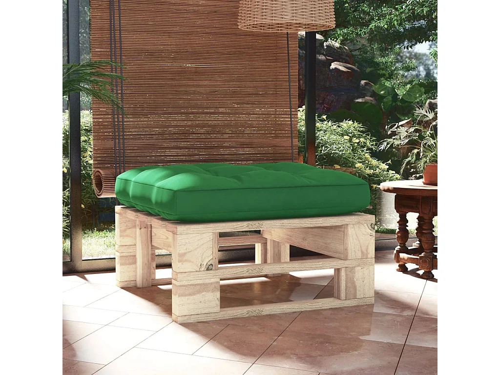 Pouf palette de jardin bois de pin imprégné