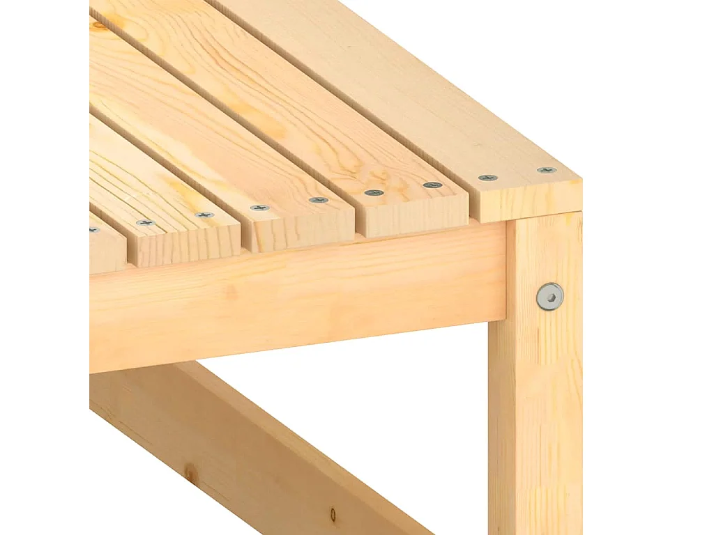 2-delige Loungeset met kussens massief grenenhout