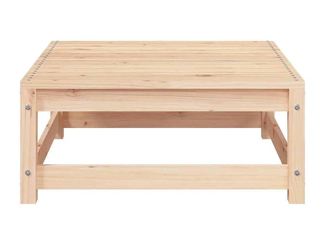 2-tlg. Garten-Lounge-Set mit Kissen Kiefer Massivholz