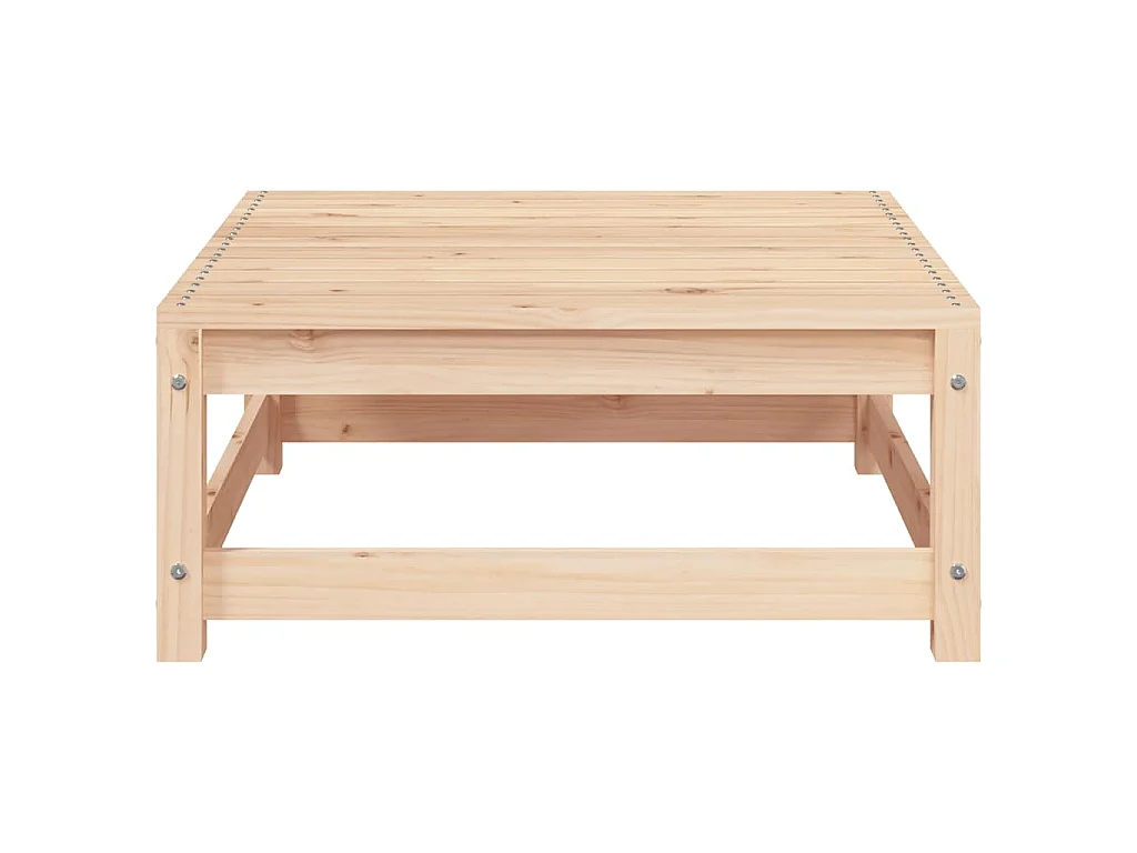 Salon de jardin 2 pcs avec coussins Bois de pin massif