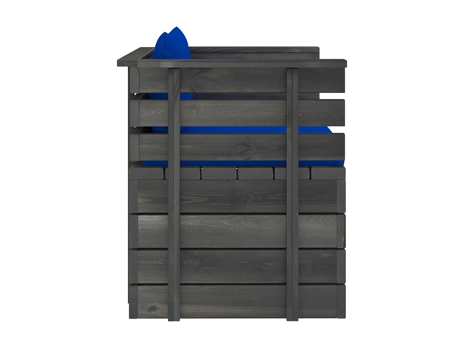 Fauteuil de jardin avec coussins Bois de pin