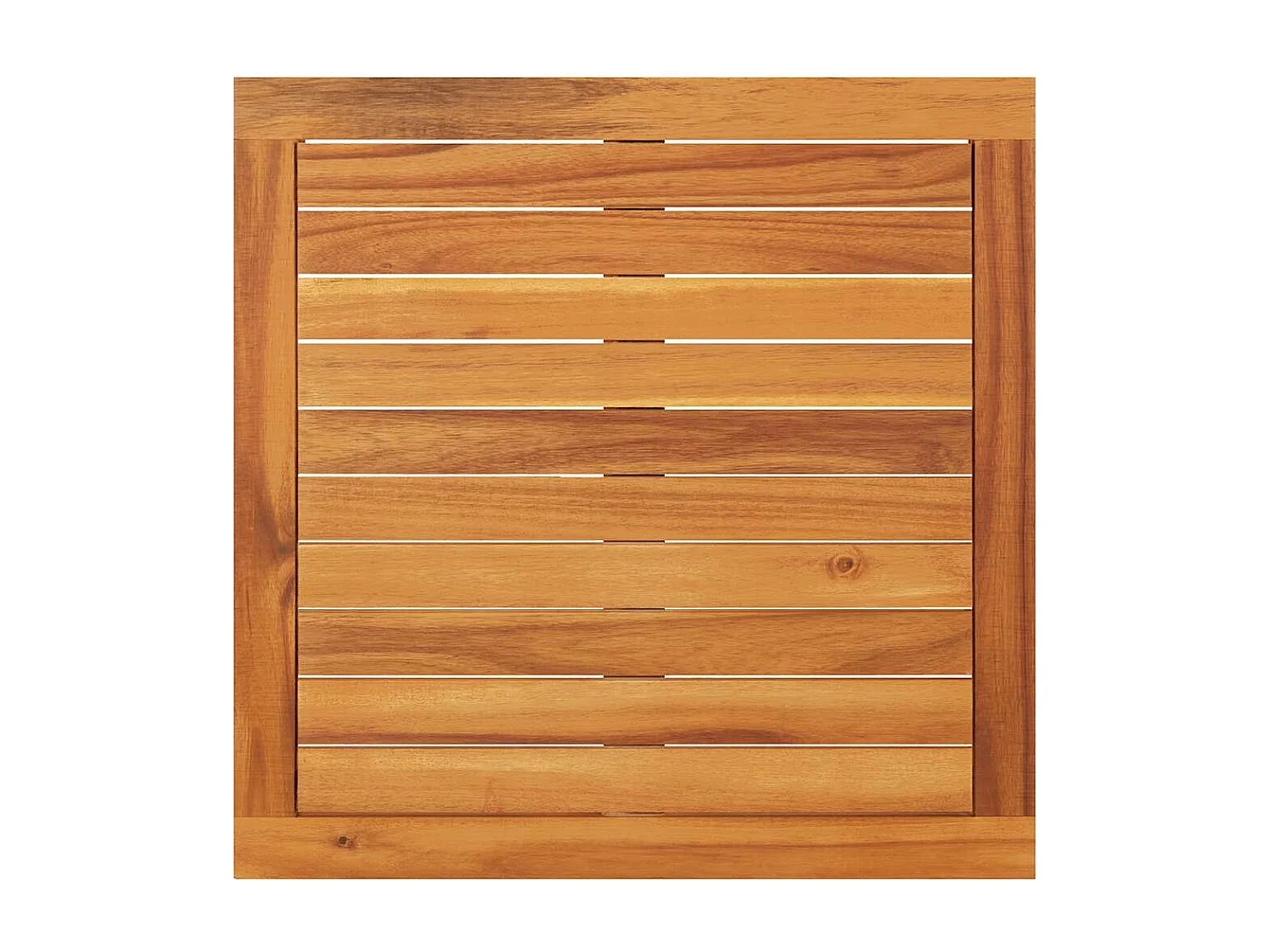 Salon de jardin 2 pcs avec coussins blanc crème Bois d'acacia