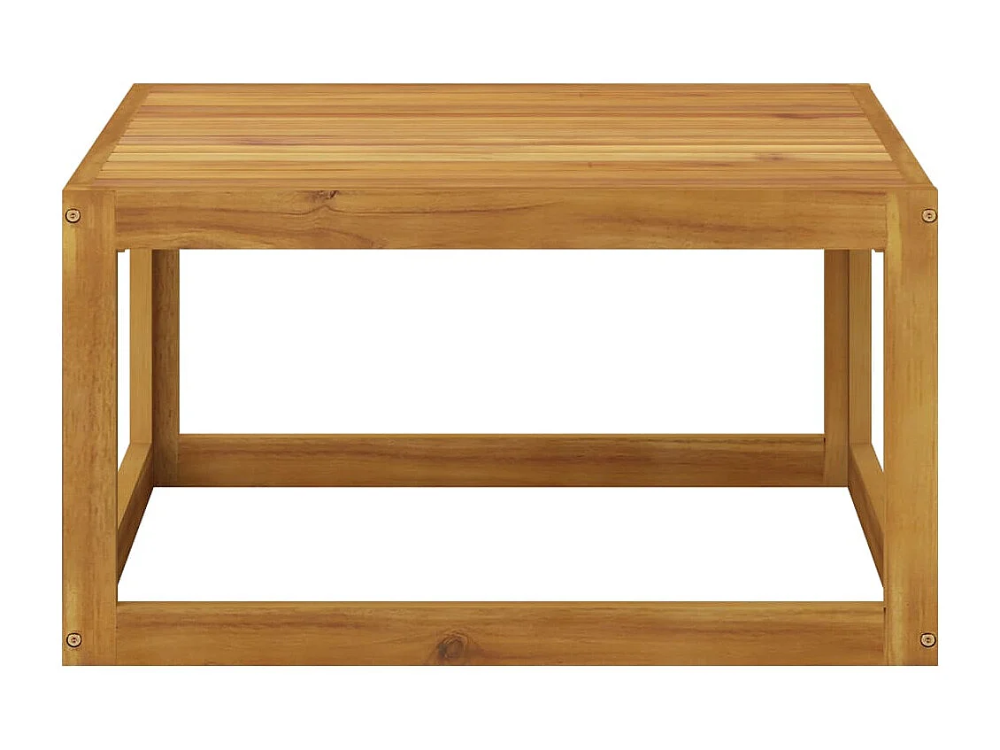 2-delige Loungeset met kussens massief acaciahout