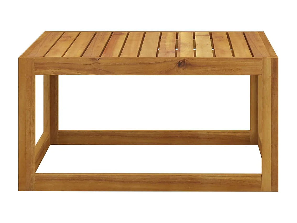 2-delige Loungeset met kussens massief acaciahout