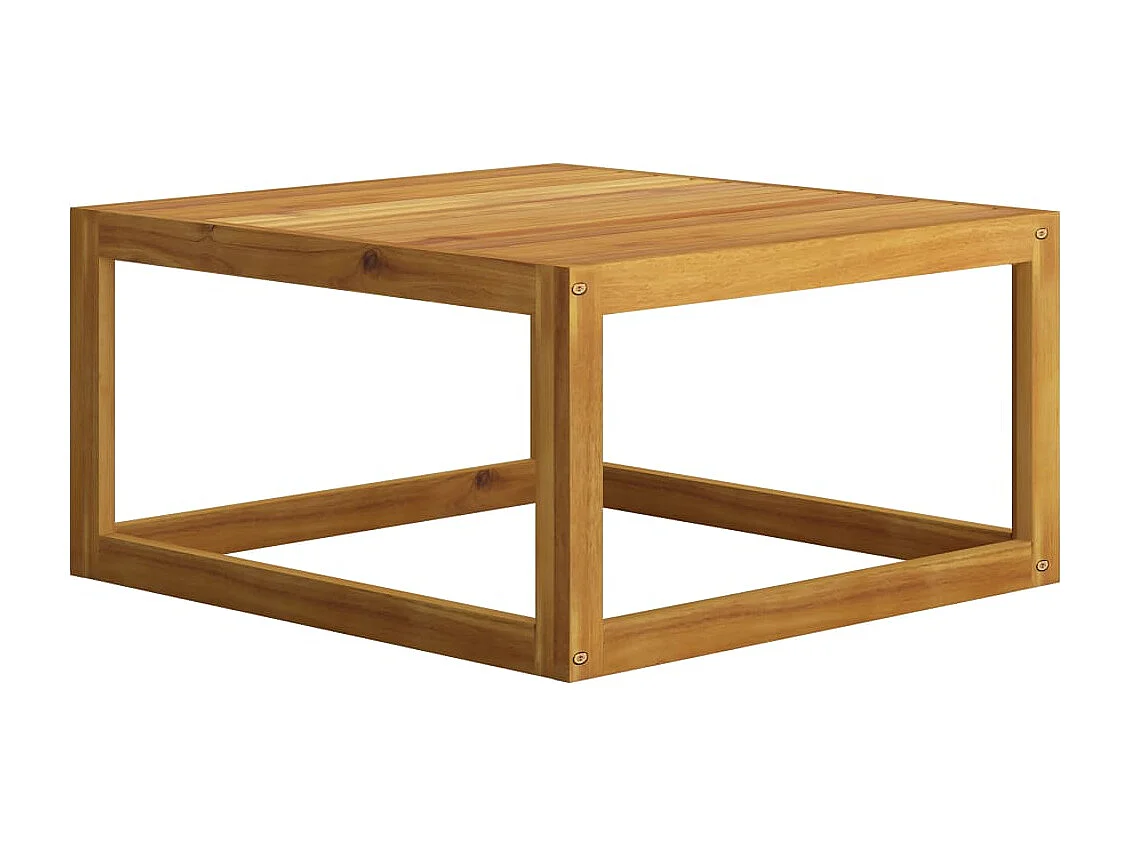 2-delige Loungeset met kussens massief acaciahout