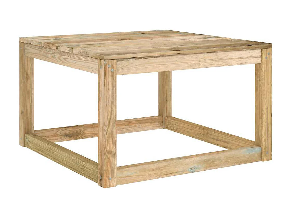 Salon de jardin 2 pcs Bois de pin imprégné de vert