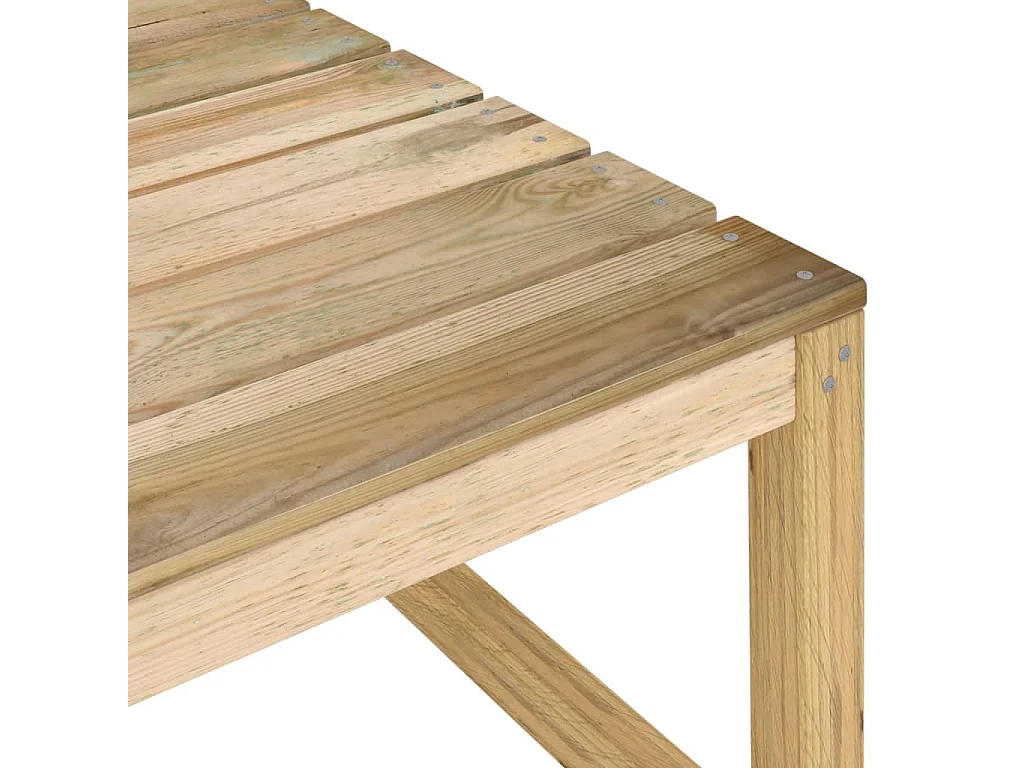 Salon de jardin 2 pcs Bois de pin imprégné de vert