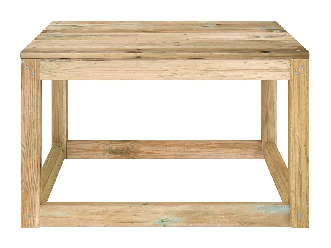 Salon de jardin 2 pcs Bois de pin imprégné de vert