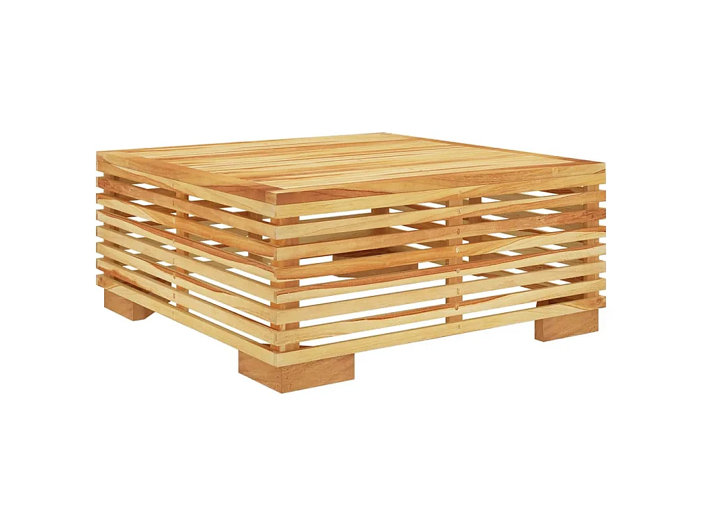 Table basse de jardin 69,5x69,5x31 cm Bois massif de teck