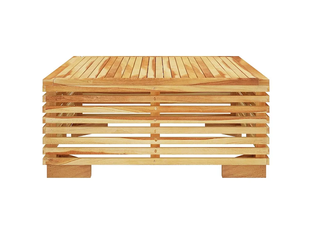 Table basse de jardin 69,5x69,5x31 cm Bois massif de teck