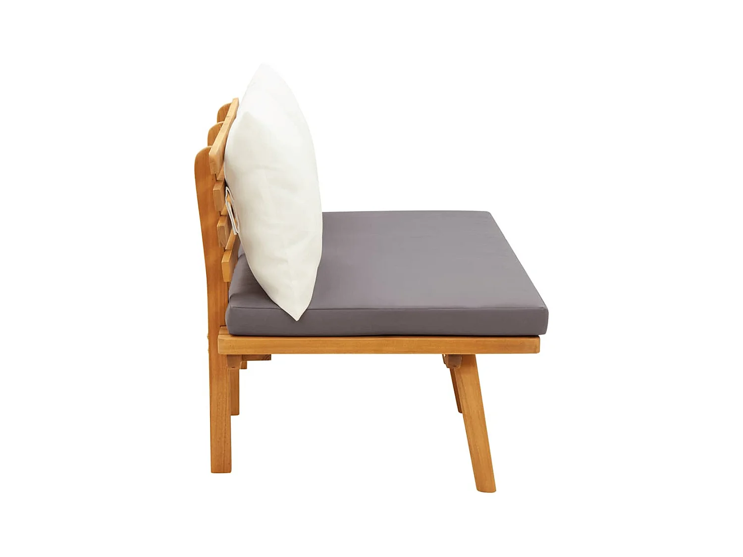 Banc de jardin avec coussins 115 cm Bois solide d'acacia