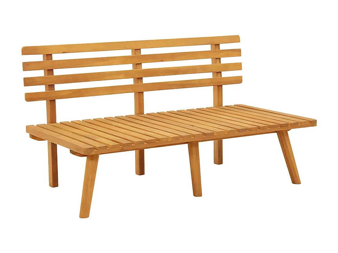 Banc de jardin avec coussins 115 cm Bois solide d'acacia
