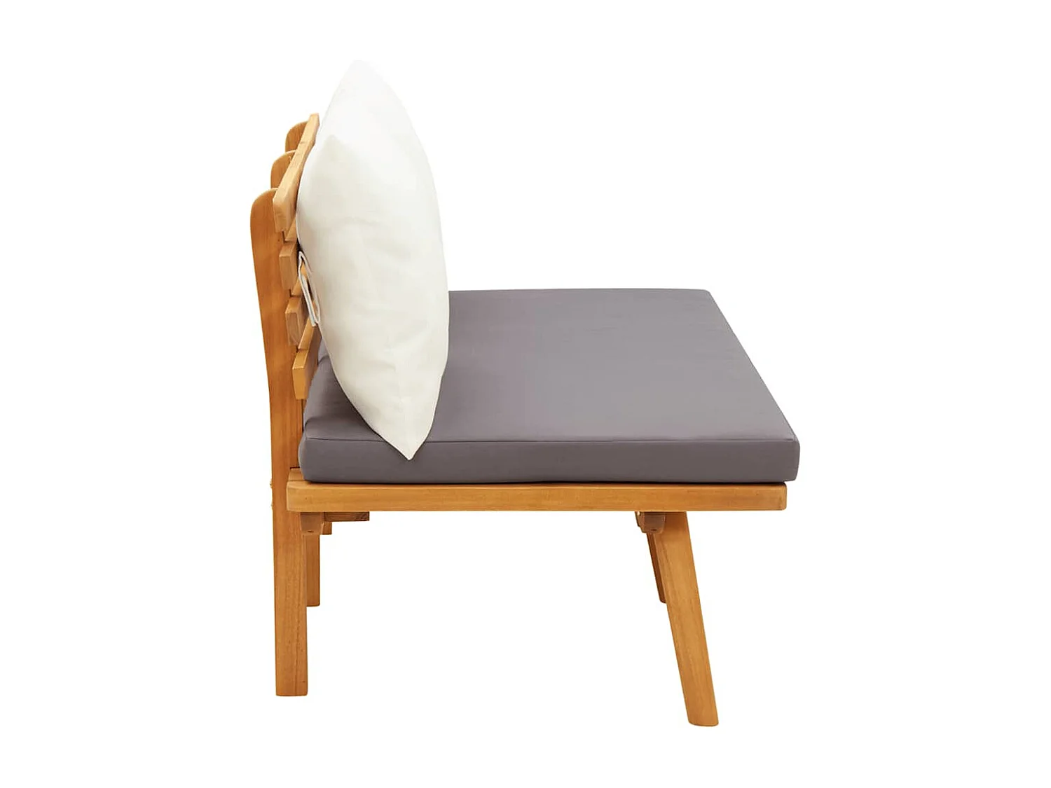 Banc de jardin avec coussins 115 cm Bois solide d'acacia