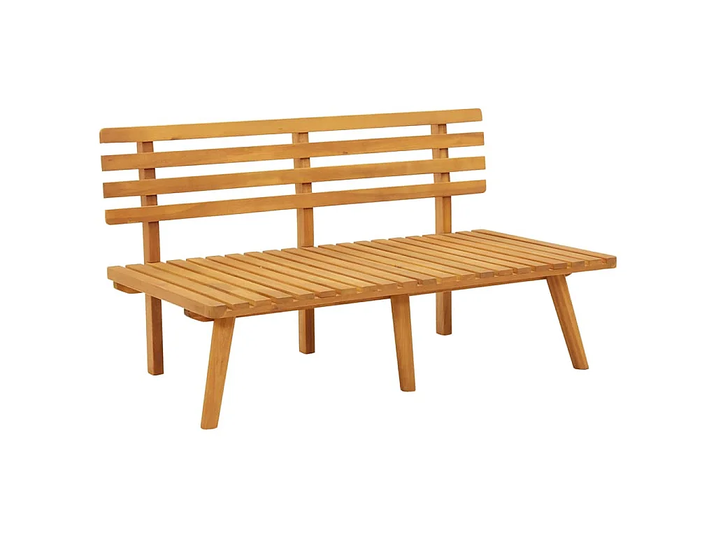 Tuinbank met kussens 115 cm massief acaciahout