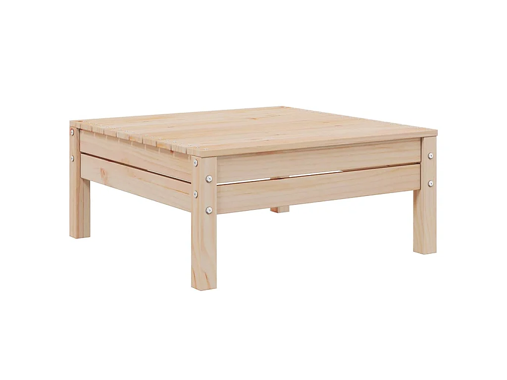 Set Divani da Giardino 3 pz con Cuscini Crema Massello di Pino
