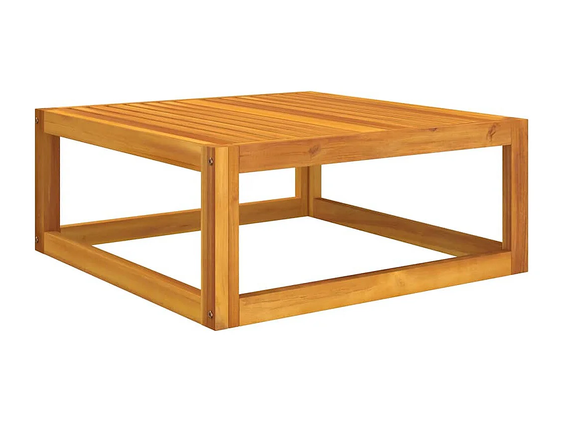 Salon de jardin 3 pcs avec coussins bois massif d'acacia